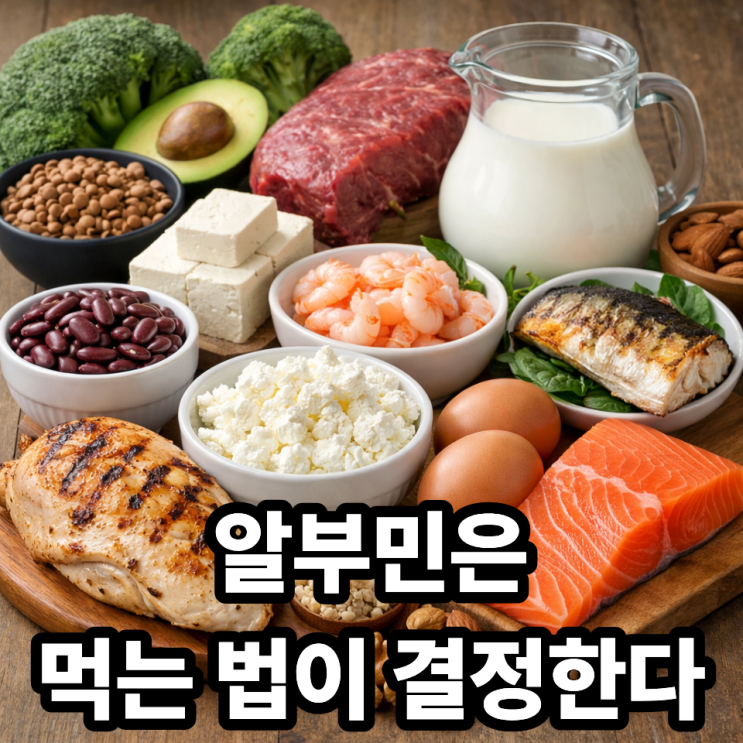   알부민 수치 올리는 식단 구성법｜먹는 방법이 회복력을 바꾼다