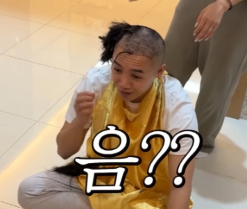  ️ 미르, 결혼 10일 만에 '0.8mm' 삭발 감행! 신부는 "그래도 예뻐"