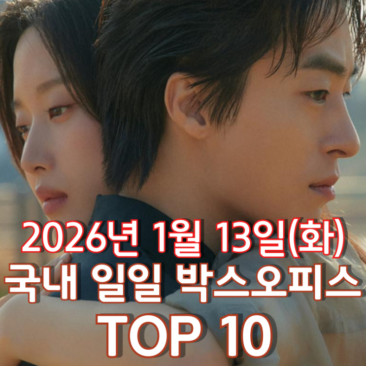  [국내 박스오피스] 일일 TOP 10 - 2026년 1월 13일(화)
