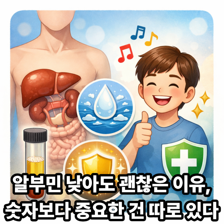  알부민 수치가 낮은데 괜찮은 이유｜증상이 없는 진짜 원인 정리