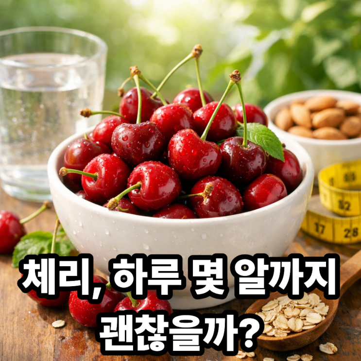  체리 칼로리 얼마나 될까?｜다이어트·건강을 위한 하루 적정 섭취량