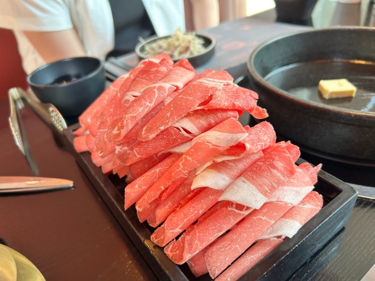 부천 스키야키 맛집 부천시청 샤브샤브 옥소반 부천시청점