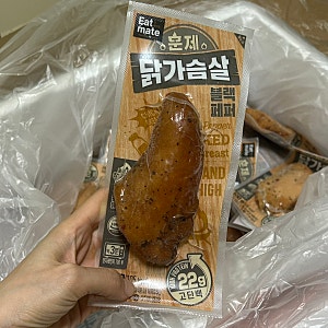 랭킹닭컴 잇메이트 훈제 닭가슴살 블랙페퍼맛 500원 구입후기