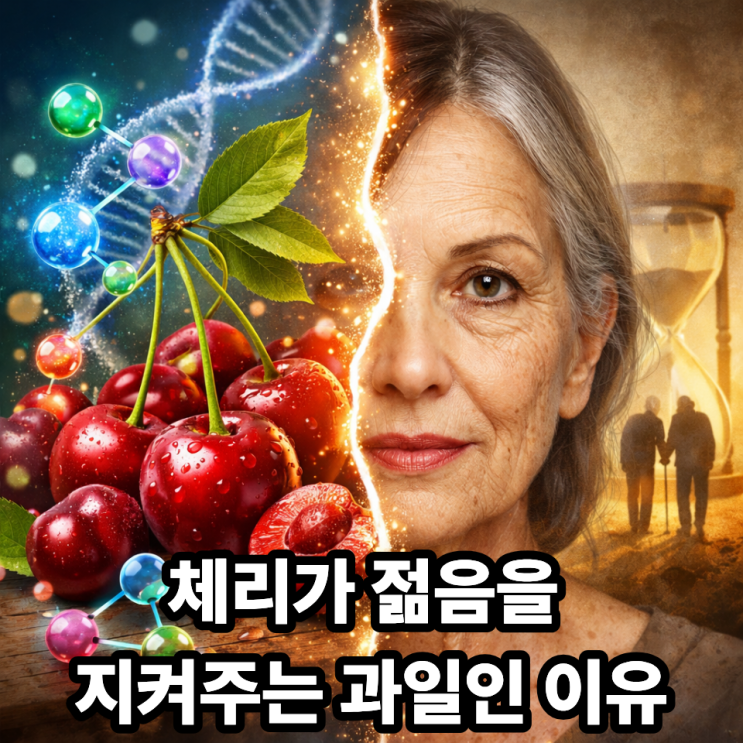 체리 항산화 성분이 노화 방지에 좋은 이유｜피부·세포를 지키는 과일