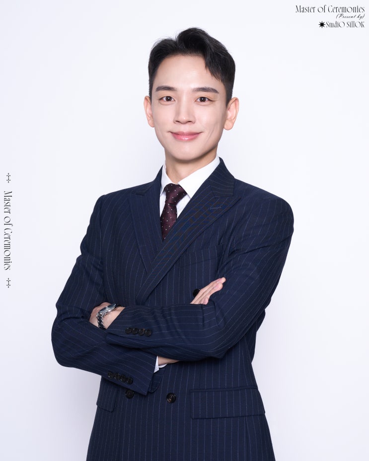  기업행사 남자 진행자 프로필사진 촬영 깔끔한 MC 프로필 사진