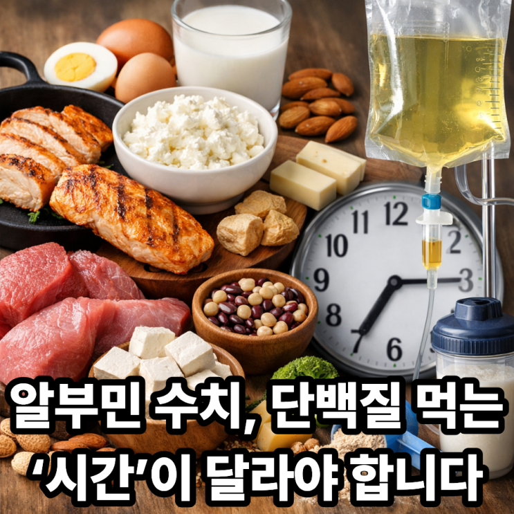   알부민 보충을 위한 단백질 섭취 타이밍, 언제가 가장 좋을까?