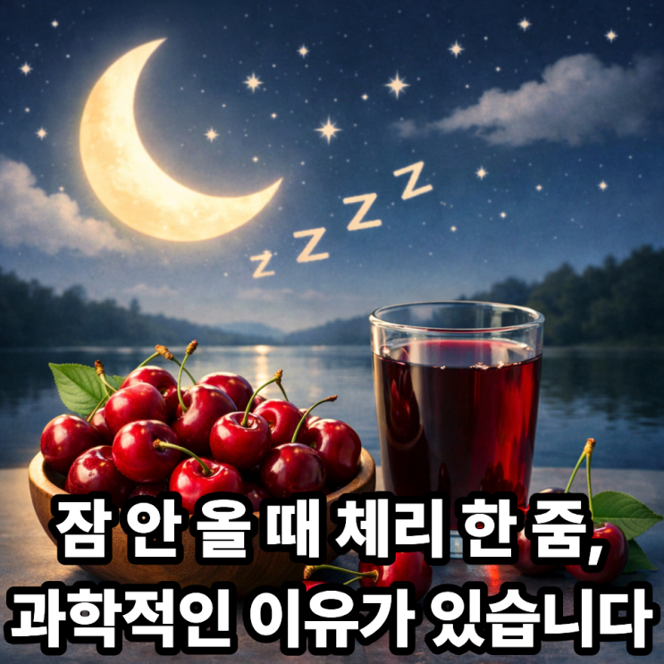  체리가 수면에 좋은 이유｜멜라토닌 효과로 숙면 돕는 과일