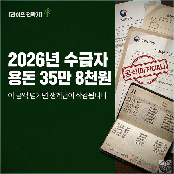  2026년 기초생활수급자, 세뱃돈 "이 금액" 넘으면 바로 삭감됩니다