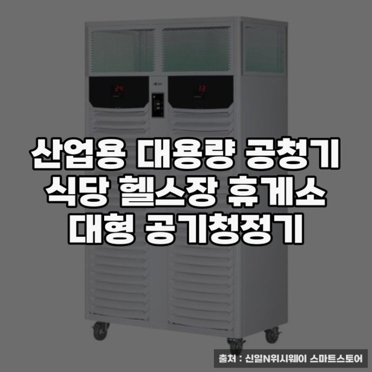  대형공기청정기 선택 팁과 설치 고려 사항