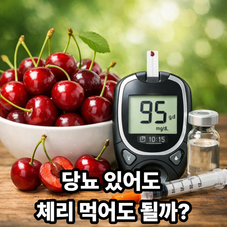  체리 혈당 지수(GI) 낮은 이유｜당뇨 환자도 먹어도 될까?