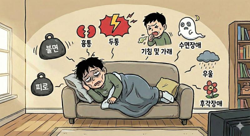 코로나 완치 후에도 계속되는 기침과 피로, '롱 코비드' 방치하지 마세요.