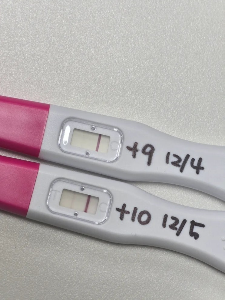  임신 극초기 증상 원포얼리 원포스트립 배란 9일차 10일차 증상