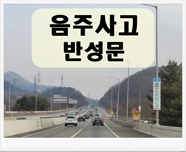  음주운전사고 반성문 탄원서와 함께 제출