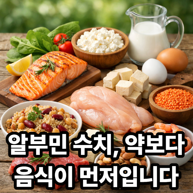   알부민 수치 회복에 도움 되는 음식 총정리｜매일 식탁에서 바꾸는 방법