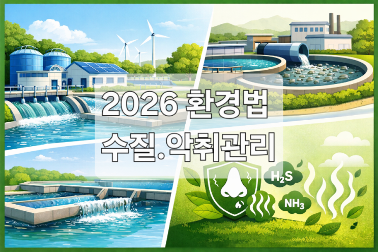  정수장·상하수처리장에서의 이산화염소 기반 친환경 관리 방향 2026년을 기점으로 국내 환경 관련 법·제도