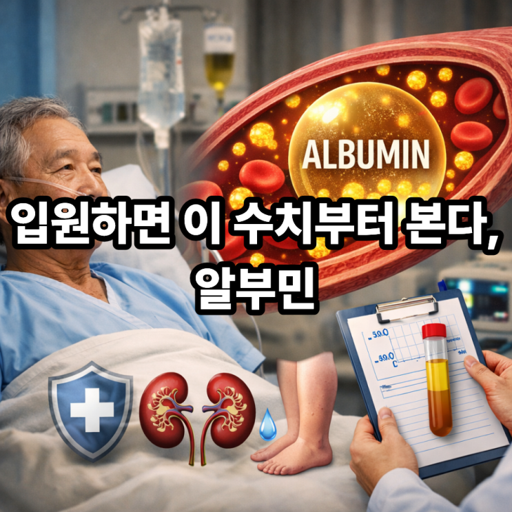   입원 환자에게 알부민 수치가 중요한 이유｜회복 속도를 결정하는 혈액 지표