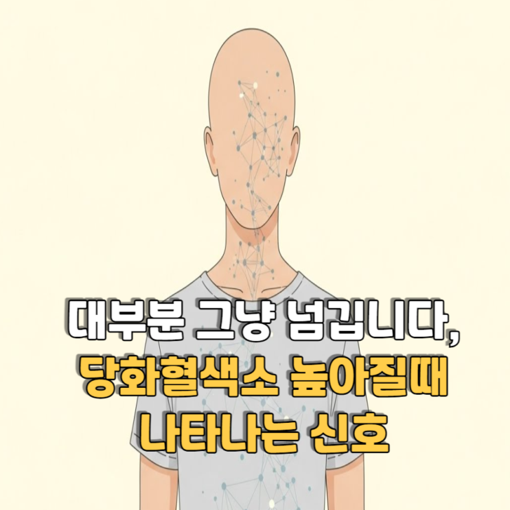  대부분 그냥 넘깁니다, 당화혈색소 높아질때 나타나는 신호