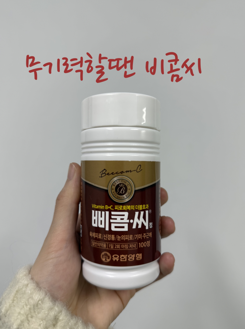 유한양행 대표 비타민 "삐콤씨" 효능 비타민 정리