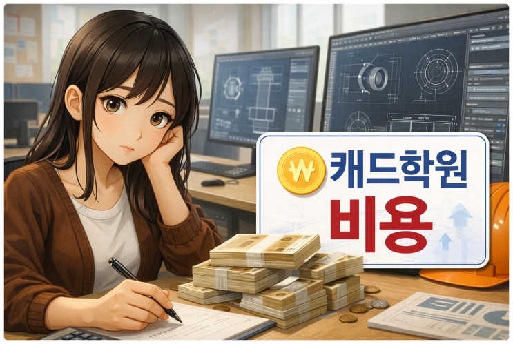  캐드학원 비용｜왜 학원마다 가격 차이가 날까?