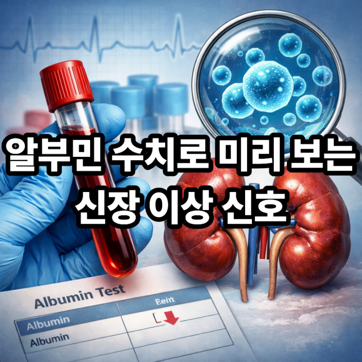   알부민 수치로 보는 신장 기능 이상｜혈액검사에 숨은 신호
