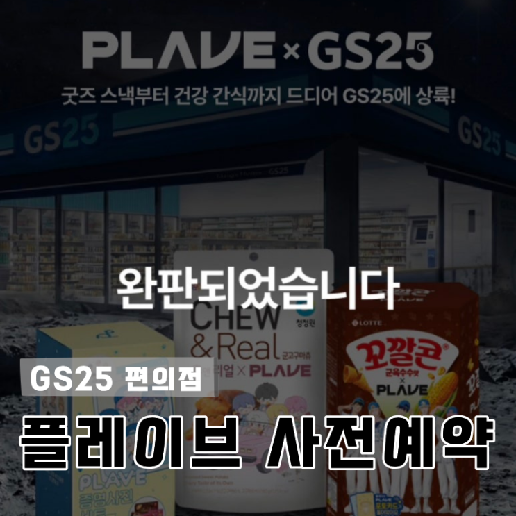  플레이브 GS25 사전예약 성공 후기 및 뿌듯한 인증샷