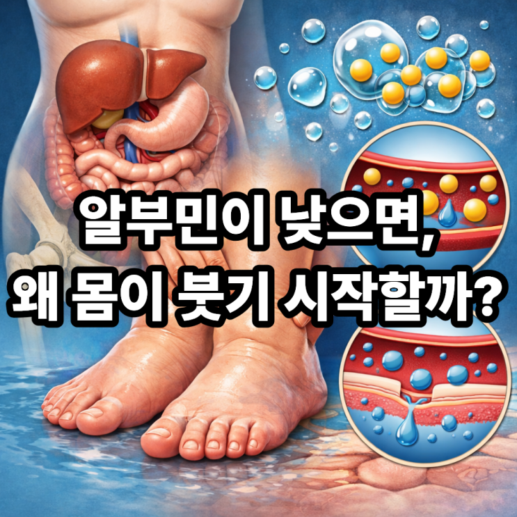   알부민이 낮을 때 부종이 생기는 이유｜몸이 붓는 진짜 원인