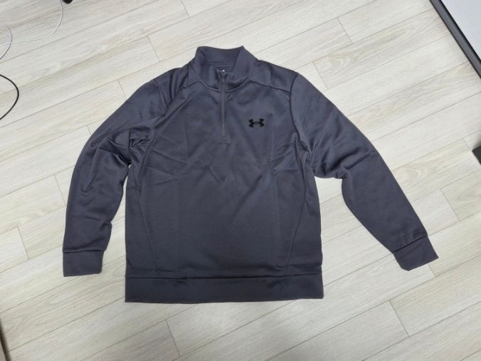 언더아머 하프 집업 기모 드릴탑 Armour Fleece 집 1373358-025 실측 L 사이즈 및 간단 후기