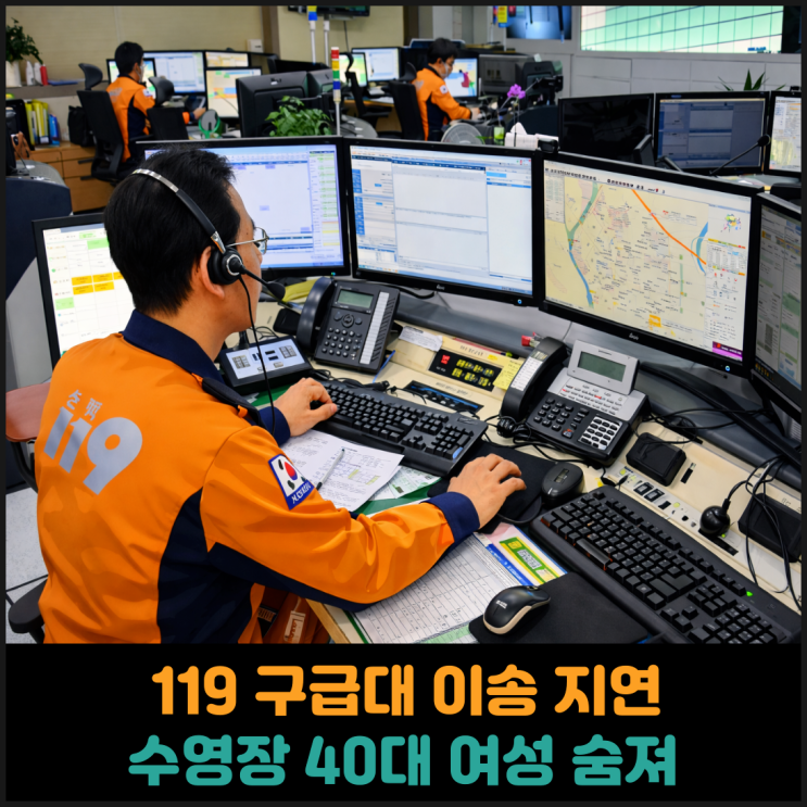  119 구급대 이송 지연, 수영장에 빠진 40대 여성 숨져