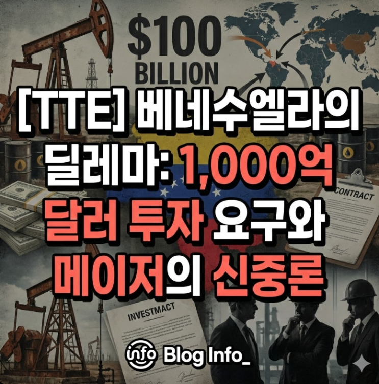  [TTE] 베네수엘라의 딜레마: 1,000억 달러 투자 요구와 메이저의 신중론