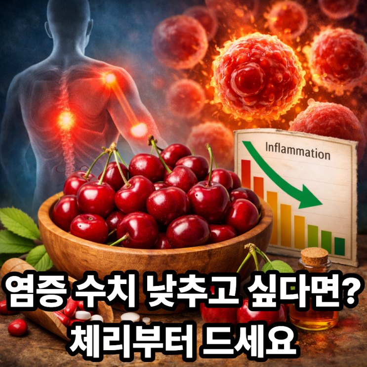  체리 섭취가 염증 수치에 미치는 영향｜항염 효과와 건강 변화 총정리