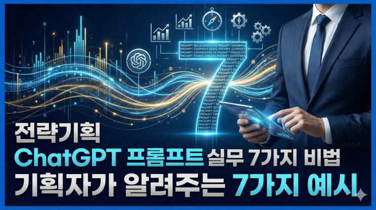  전략 기획자가 알려주는 ChatGPT 프롬프트 작성법 : 전략기획 실무에 바로 쓰는 7가지 예시