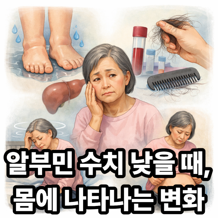   알부민 수치가 낮으면 나타나는 증상｜몸이 먼저 보내는 경고 신호