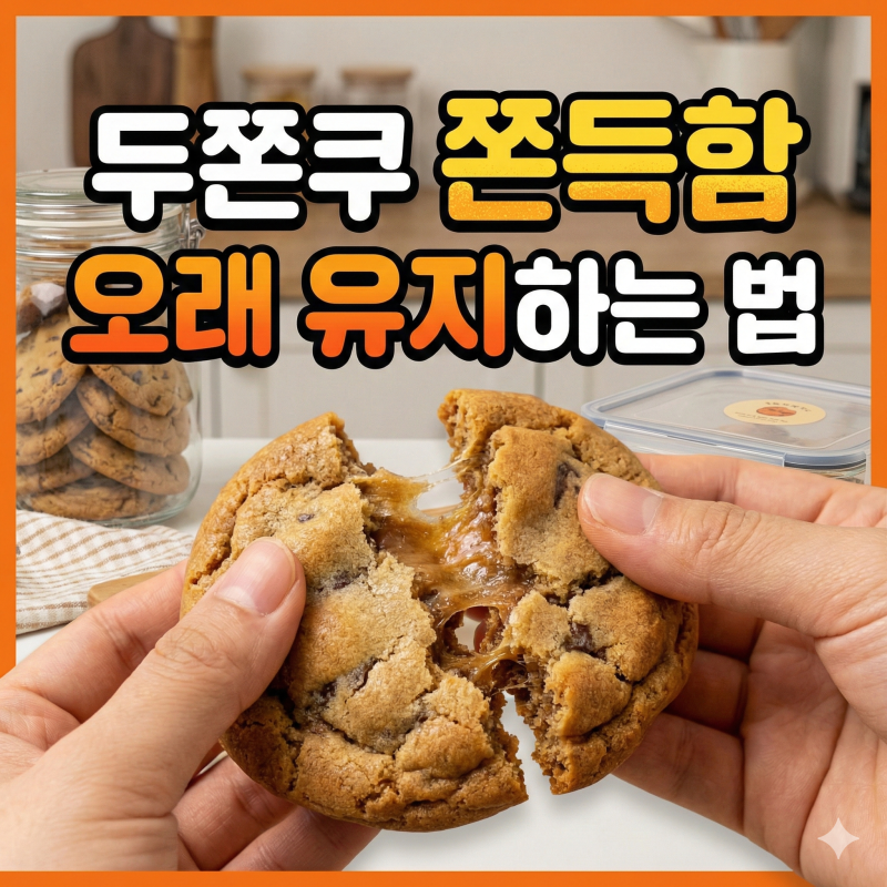 두바이쫀득쿠키 보관방법 두쫀쿠 쫀득함 오래 유지하는법