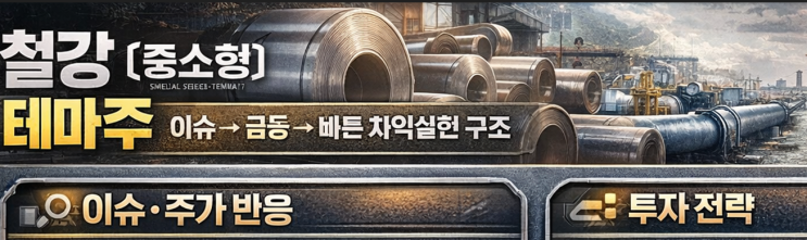  철강(중소형) 관련주(테마주)에 대해