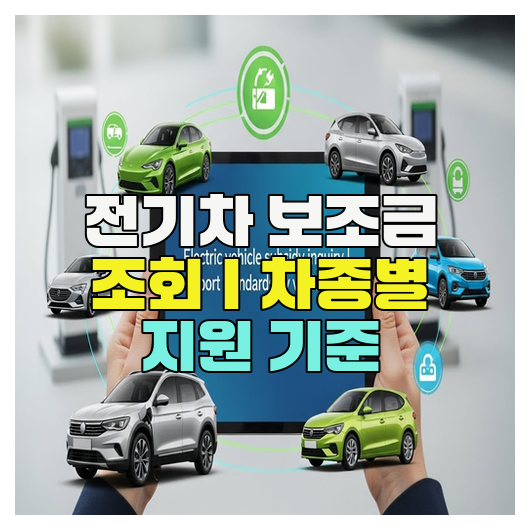  전기차 보조금 조회｜차종별 지원 기준