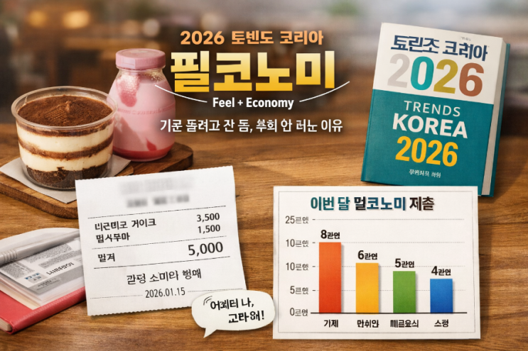  ️ 2026년 트렌드 코리아 '필코노미' - 기분 풀려고 쓴 돈, 후회 안 되는 이유