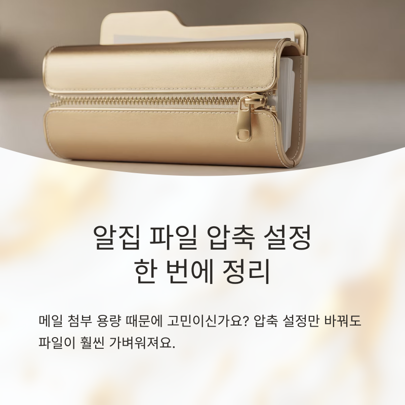 알집파일용량줄이기 알집 파일 압축 설정 한 번에 정리