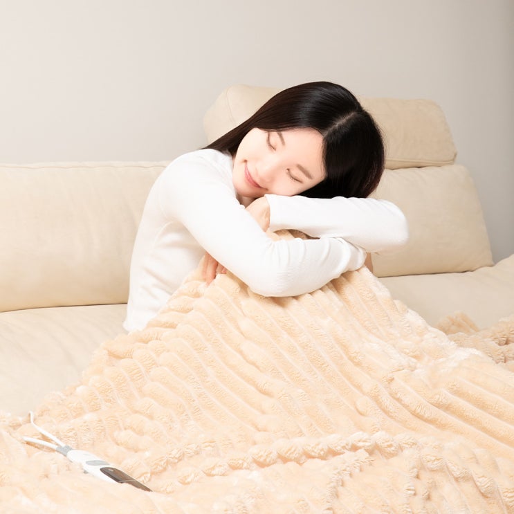  오아 포그밍L 전기 온열 담요 물세탁 가능 사용기 - 캠핑과 사무실에 적합
