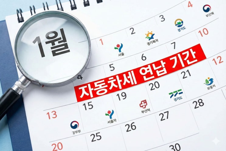  자동차세 연납, 1월에 신청하면 얼마나 아낄까? 기간부터 신청 방법 정리