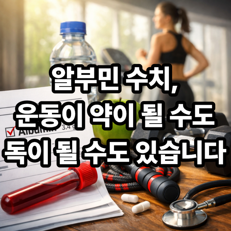   알부민 수치 개선에 운동이 도움이 될까?｜운동이 오히려 독이 되는 경우까지