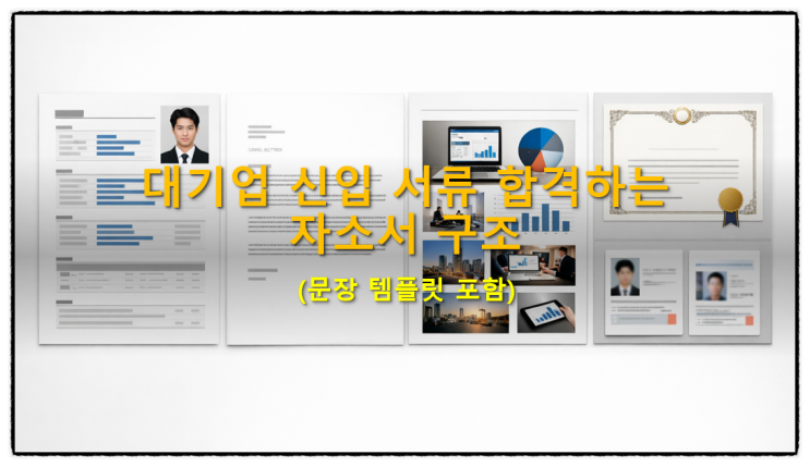  [자소서쓰는법] 대기업 신입 서류 합격하는 자소서 구조