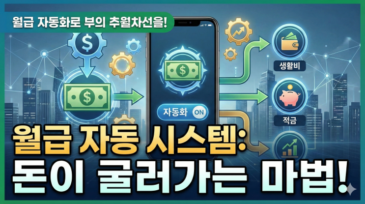  [경제] 월급날 자동 시스템 돌입! 생활비 자동화로 돈이 스스로 굴러가는 법