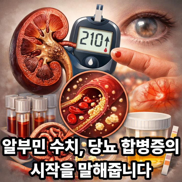  알부민 수치가 당뇨 합병증과 연결되는 이유｜혈액검사가 보내는 경고