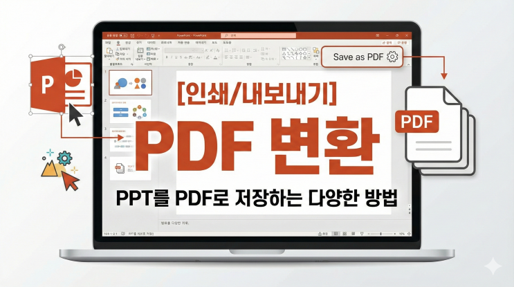  [파워포인트 인쇄/내보내기] PDF 변환 - PPT를 PDF로 저장하는 다양한 방법