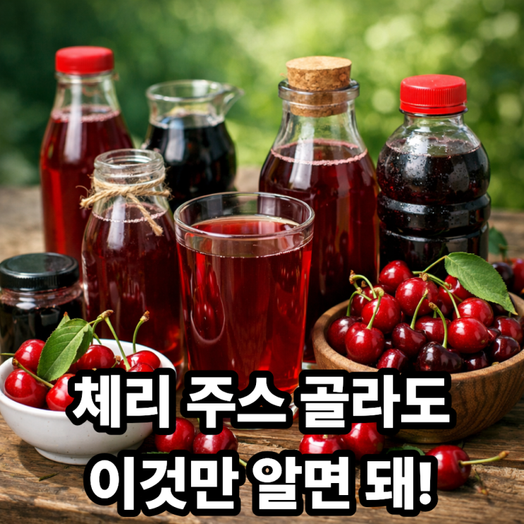  체리 주스 제대로 고르는 방법｜건강하게 마시는 꿀팁 7가지