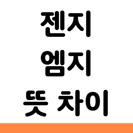  젠지 뜻 엠지 세대 차이 특징 비교