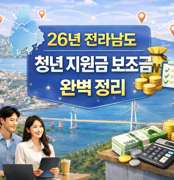 2026 전라남도 청년 지원금 총정리｜월세·통장·취업·창업까지 한 번에