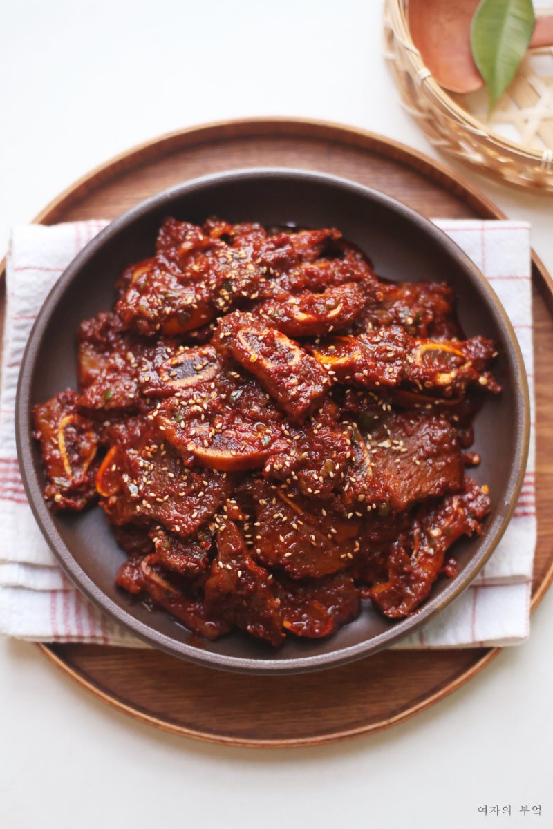 간단 소갈비찜 황금 레시피 LA갈비찜 매운 갈비찜 만들기