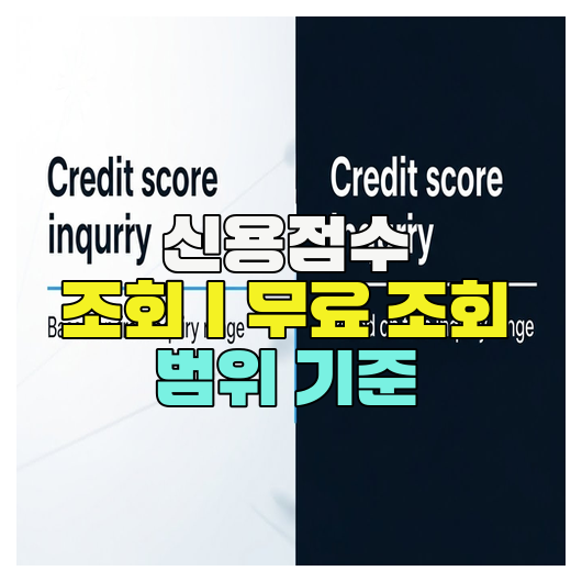  신용점수 조회｜무료 조회 범위 기준