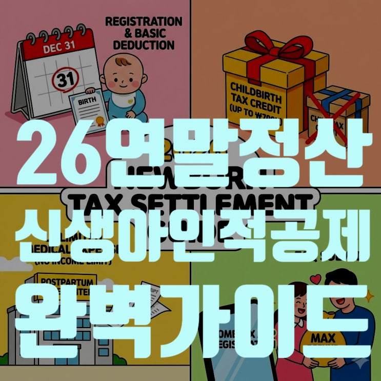  2026 연말정산 신생아 인적공제 & 산후조리원 의료비 혜택 총정리 (2025년생 필독)